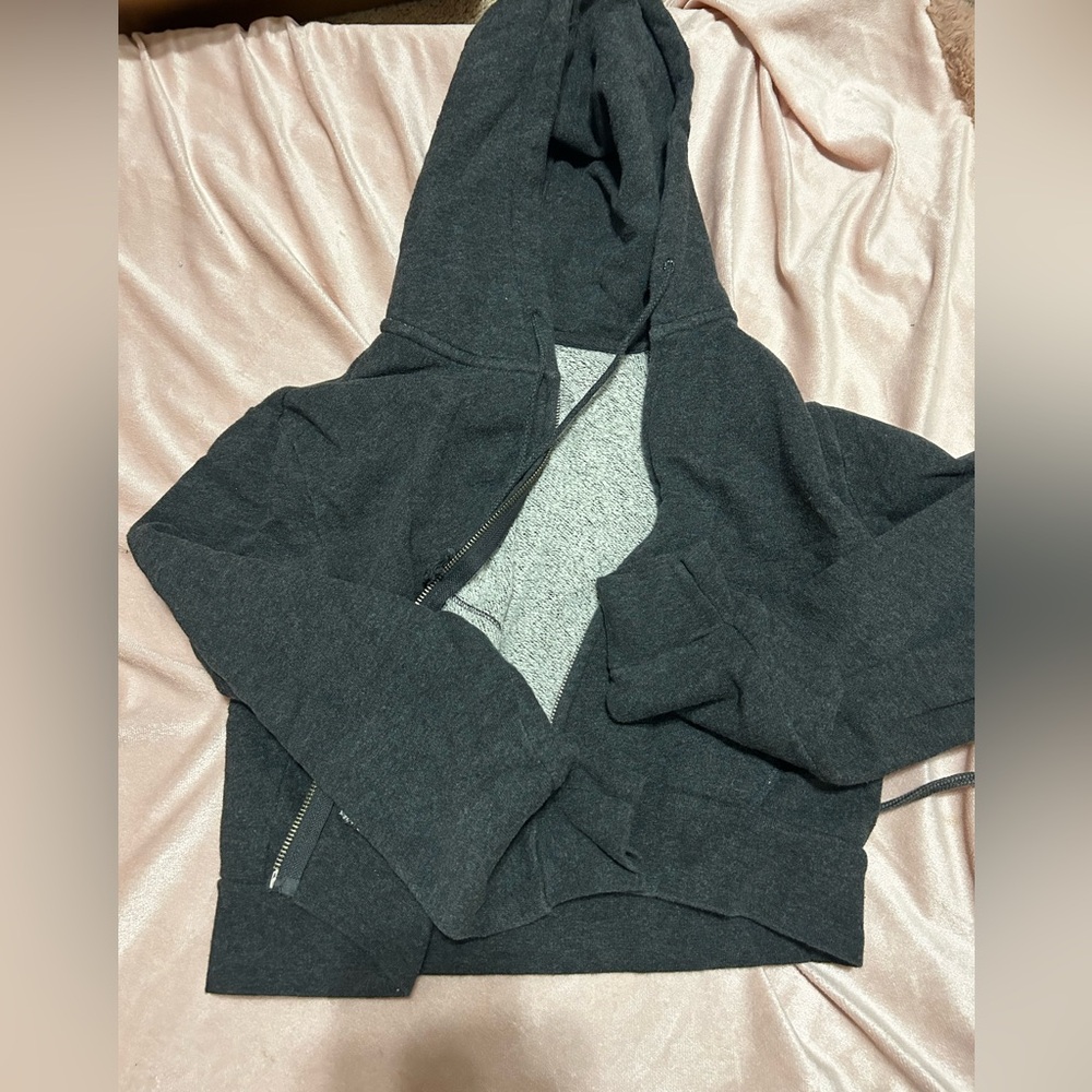 Brandy Melville Grey Zip Up